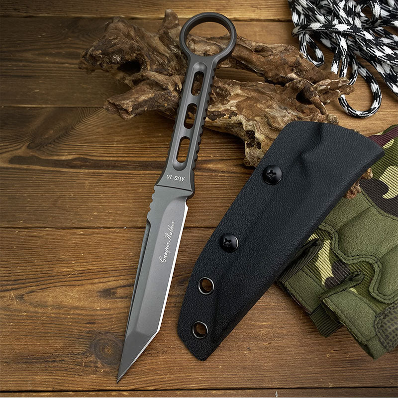 Cressi AUS-10 Fixed Blade Knife – Premium EDC Outdoor Utility Knife