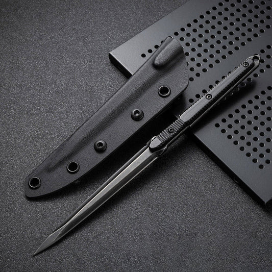 9.4in Tactical Fixed Blade Knife with Sheath, 440C Stainless Steel