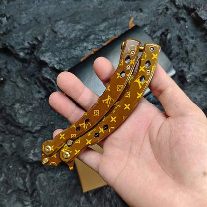 LV limited Scorpion Balisong Sharpen Butterfly Knife