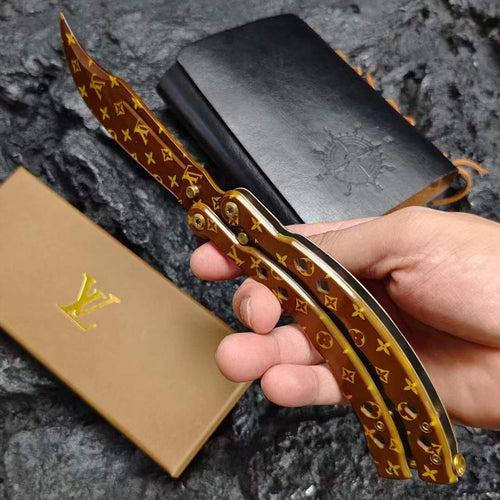 LV limited Scorpion Balisong Sharpen Butterfly Knife